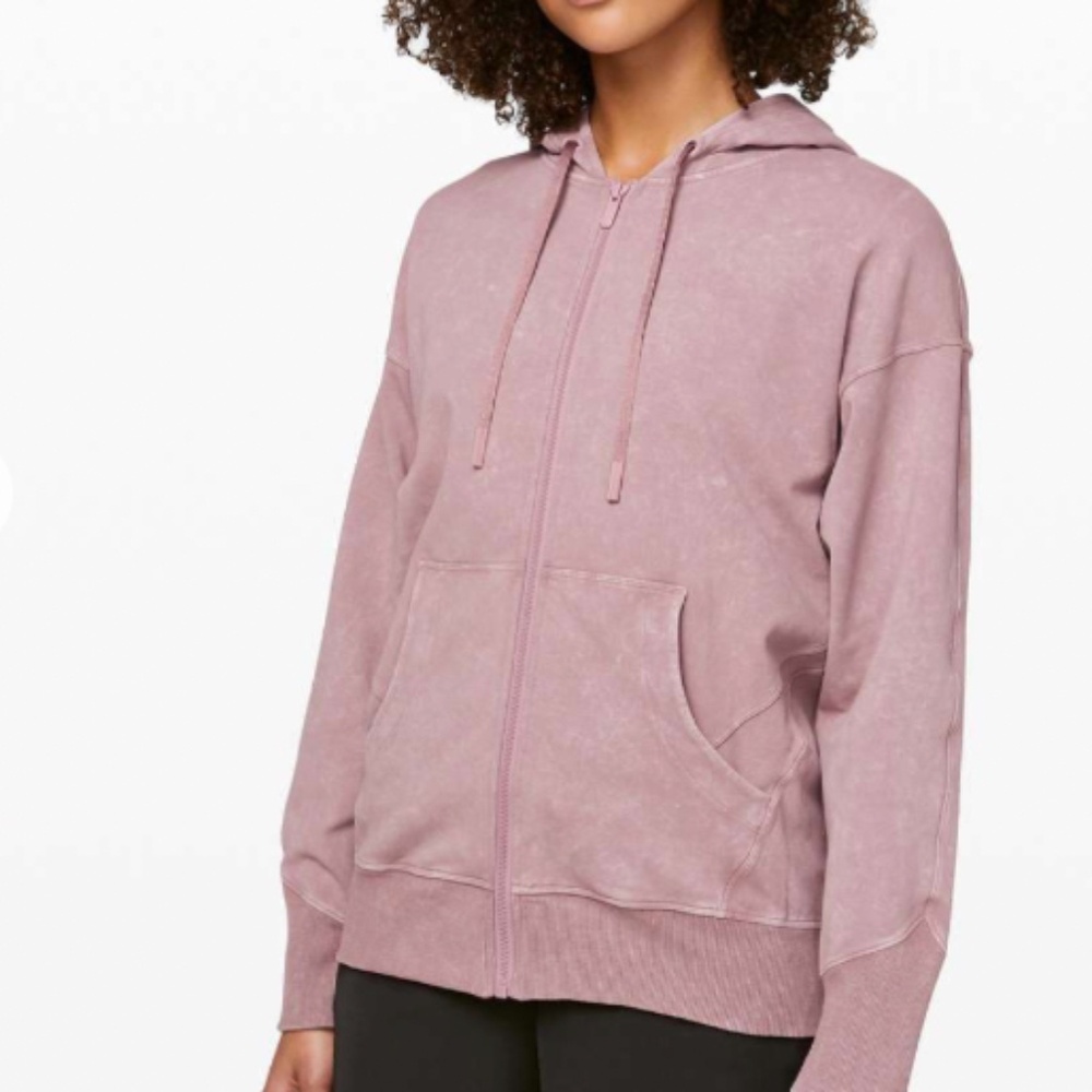 Lululemon Ready to Roll Hoodie Washed Vintage Mauve Size 8